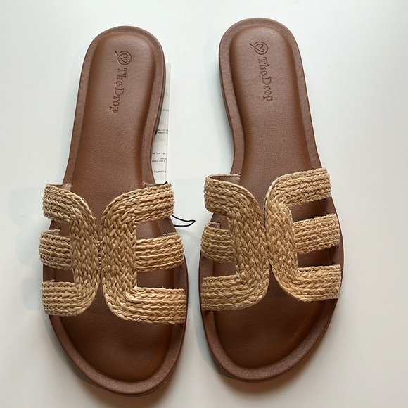 The Drop Shoes - The Drop Women's Monika Flat H-Band Slide Sandal